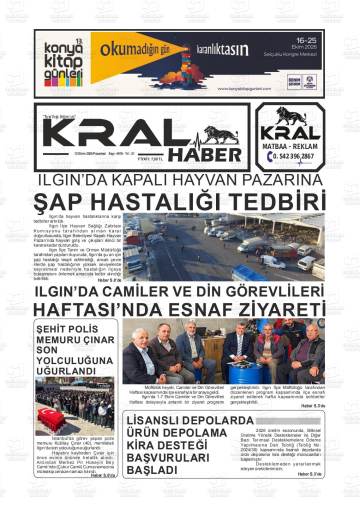 Kral Haber gazetesi ilk sayfası