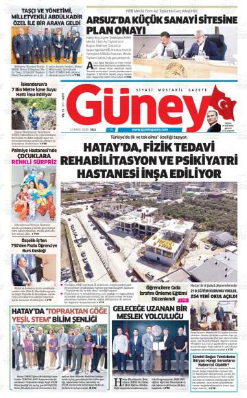 Güney gazetesi ilk sayfası