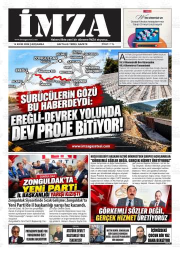 İmza gazetesi ilk sayfası