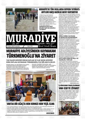 Muradiye gazetesi ilk sayfası