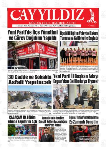 Ayyıldız gazetesi ilk sayfası