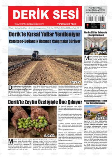 Derik Sesi gazetesi ilk sayfası