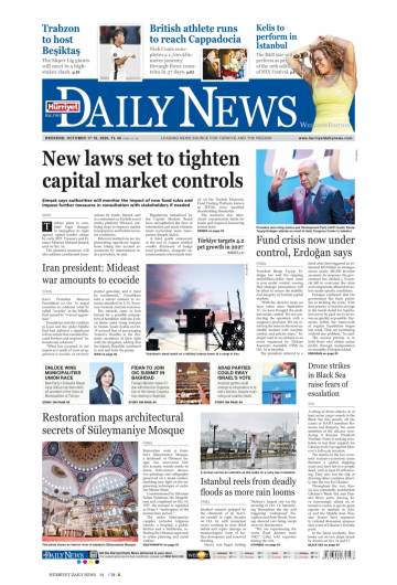 Hürriyet Daily News gazetesi ilk sayfası
