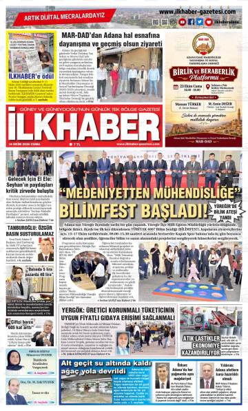 İlkhaber gazetesi ilk sayfası