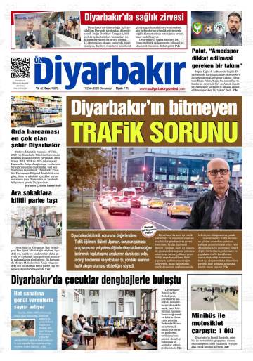 Öz Diyarbakır gazetesi ilk sayfası