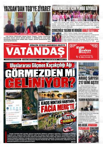 Vatandaş gazetesi ilk sayfası