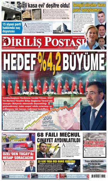 Diriliş Postası gazetesi ilk sayfası