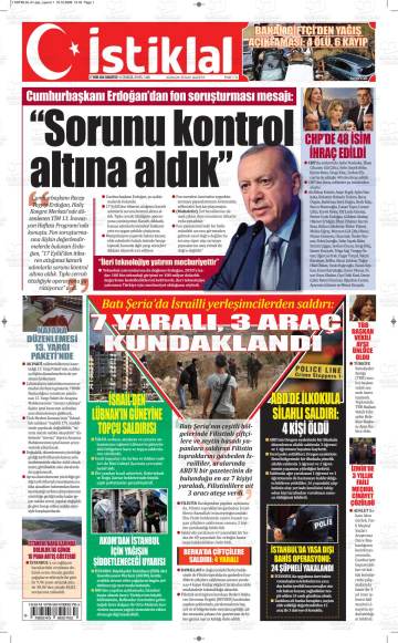 İstiklal gazetesi ilk sayfası