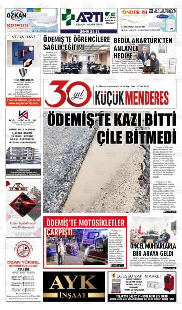 Küçük Menderes gazetesi ilk sayfası