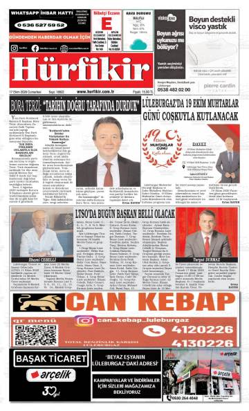 Hürfikir gazetesi ilk sayfası