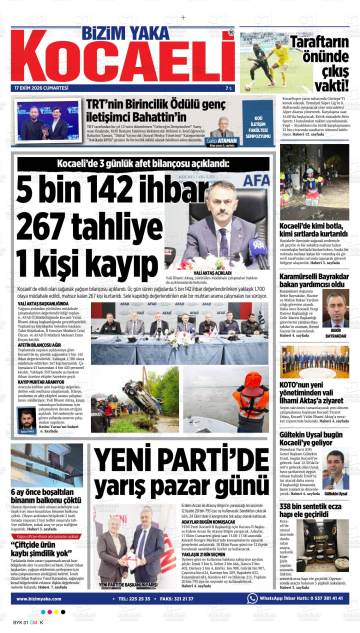 Bizim Yaka Kocaeli gazetesi ilk sayfası