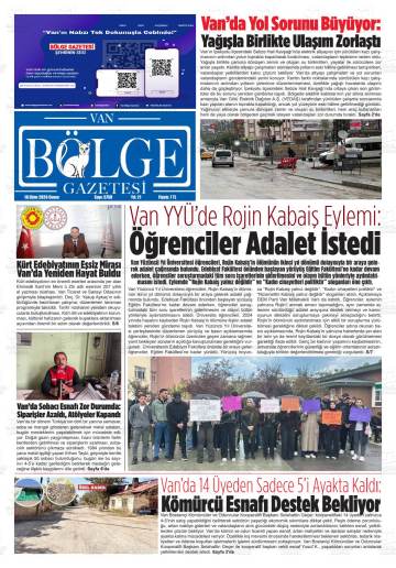Bölge gazetesi ilk sayfası