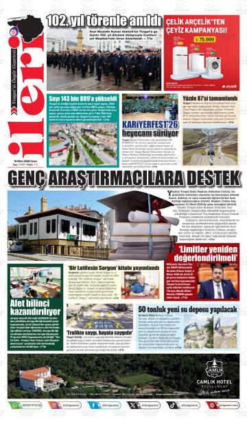 İleri gazetesi ilk sayfası