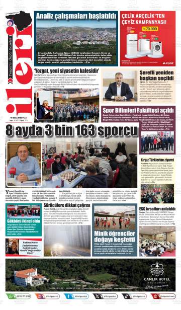 İleri gazetesi ilk sayfası