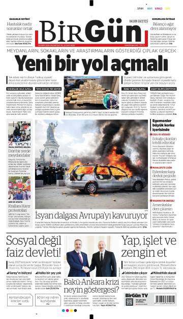 Birgün gazetesi ilk sayfası