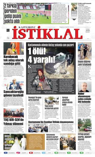 Kastamonu İstiklal gazetesi ilk sayfası