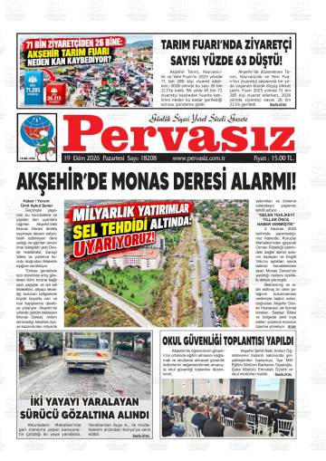 Pervasız gazetesi ilk sayfası