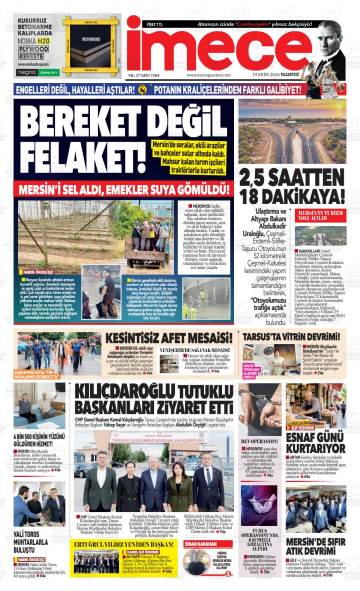 İmece gazetesi ilk sayfası