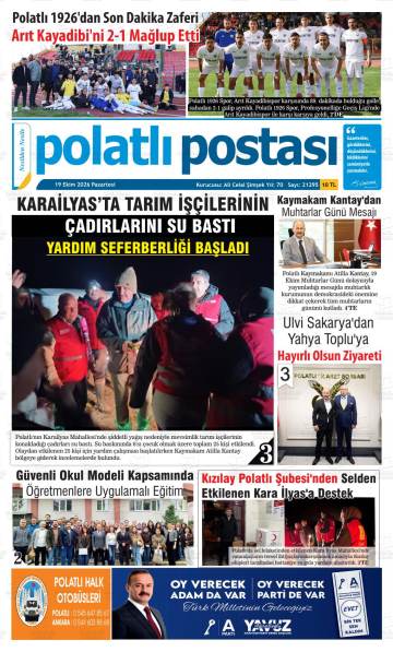 Polatlı Postası gazetesi ilk sayfası