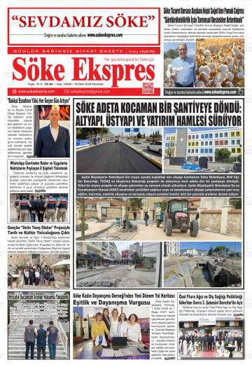 Söke Ekspres gazetesi ilk sayfası