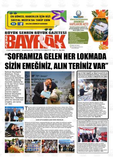 Genç Bayrak gazetesi ilk sayfası