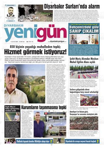 Diyarbakır Yenigün gazetesi ilk sayfası