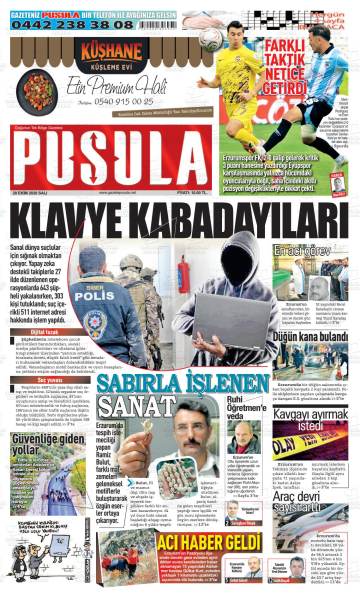 Pusula gazetesi ilk sayfası