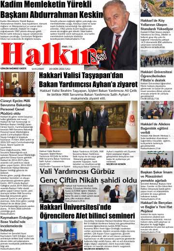 Halkın Sesi gazetesi ilk sayfası