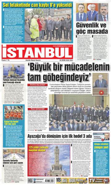 İstanbul gazetesi ilk sayfası
