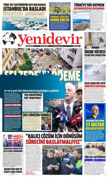 Yeni Devir gazetesi ilk sayfası
