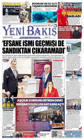 Yeni Bakış gazetesi ilk sayfası
