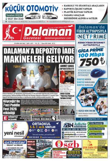 Dalaman gazetesi ilk sayfası