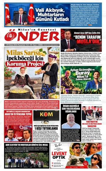 Önder gazetesi ilk sayfası