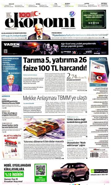 Nasıl Bir Ekonomi gazetesi ilk sayfası