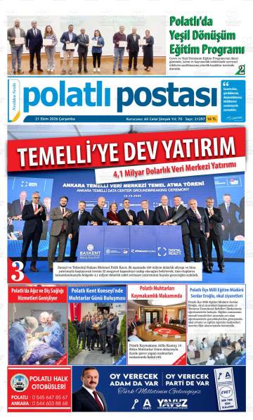 Polatlı Postası gazetesi ilk sayfası