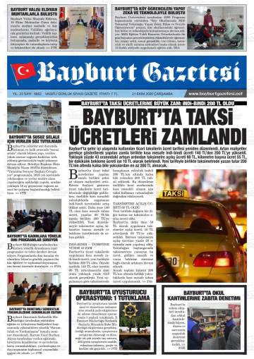 Bayburt gazetesi ilk sayfası
