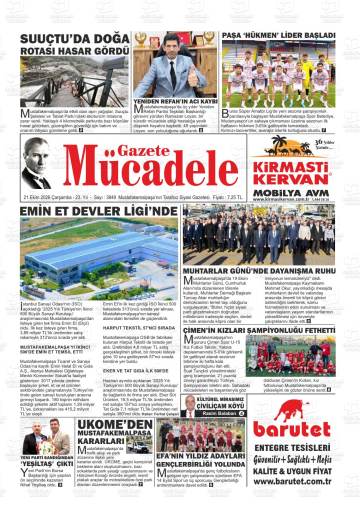 Mücadele gazetesi ilk sayfası