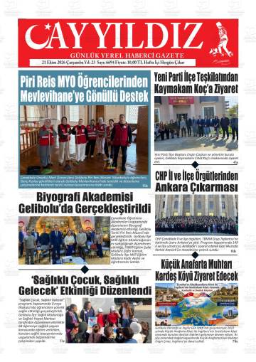 Ayyıldız gazetesi ilk sayfası