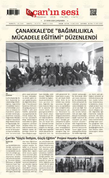 Çanın Sesi gazetesi ilk sayfası