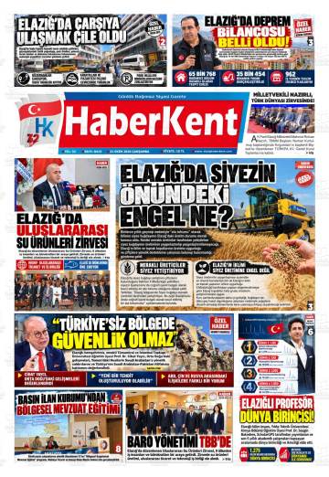 Haberkent gazetesi ilk sayfası