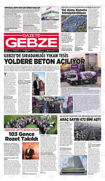 Gazete Gebze gazetesi ilk sayfası