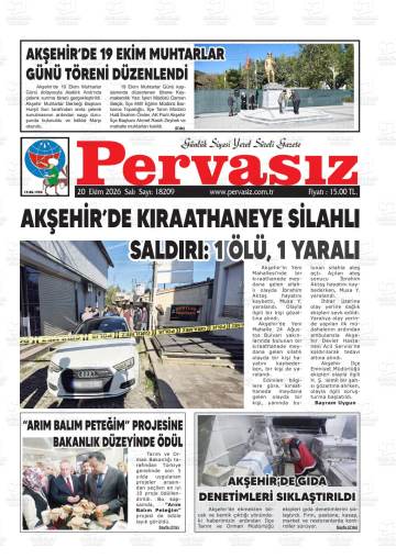 Pervasız gazetesi ilk sayfası
