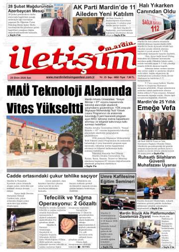 İletişim gazetesi ilk sayfası