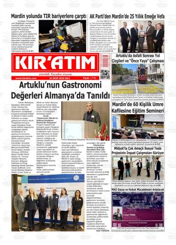 Kır'atım gazetesi ilk sayfası