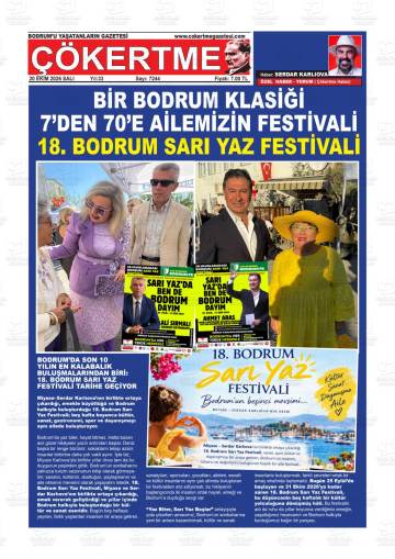 Çökertme gazetesi ilk sayfası