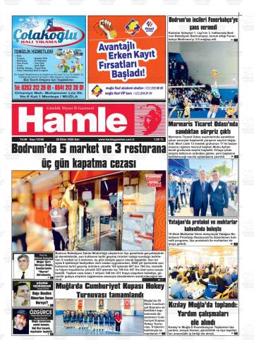 Hamle gazetesi ilk sayfası