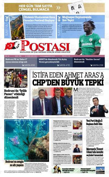 Muğla Postası gazetesi ilk sayfası