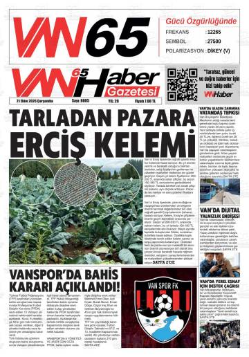 Van65haber gazetesi ilk sayfası