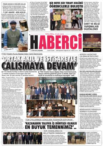 Haberci gazetesi ilk sayfası