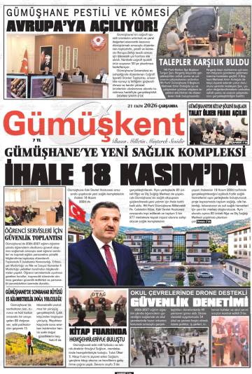 Gümüşkent gazetesi ilk sayfası